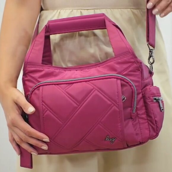 Lug Rumble Satchel Shoulder Cross Body Bag Brushed Gray - Picture 12 of 13